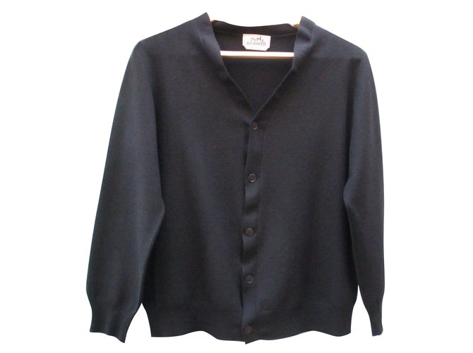 Hermès Knitwear Black Wool  ref.45362