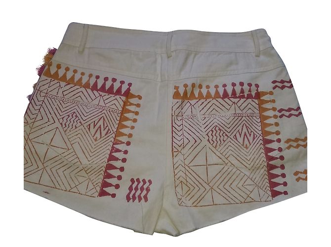 Shorts de algodão Antik Batik Multicor