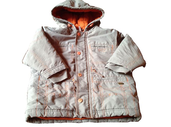 Autre Marque Veste imperméable en polaire avec capuche kaki garçon