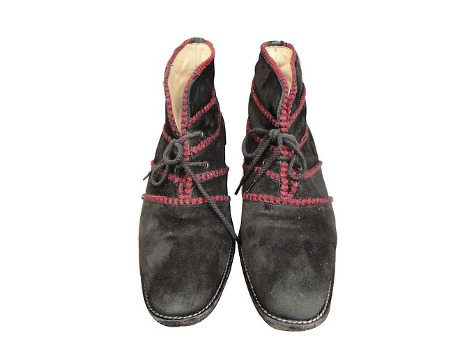 Botines Manolo Blahnik en piel negra Negro