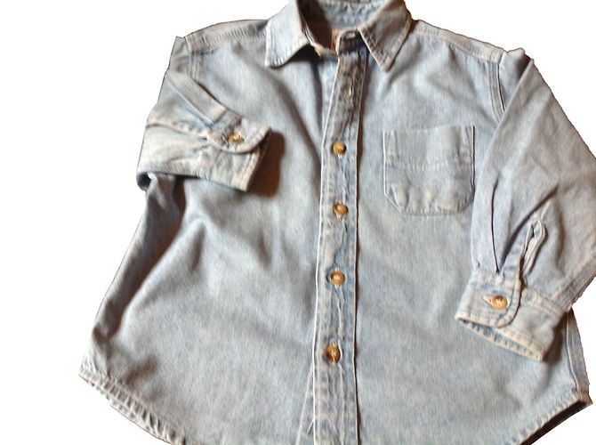 Autre Marque Camicia in denim blu bambino 4 anni