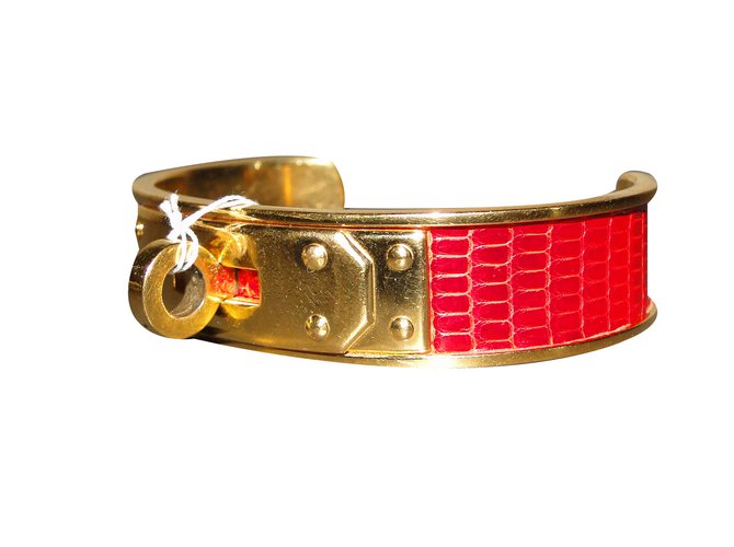 Kelly Hermès Bracelets Métal Rouge  ref.45662