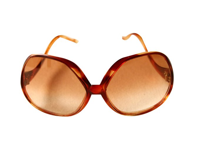 Autre Marque Jean Lonvert Sunglasses Brown Plastic  ref.45668