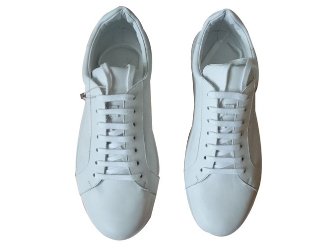 Jil Sander Sneakers White Leather  ref.45782