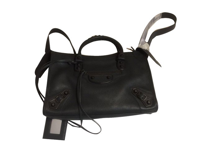 Balenciaga Handbag Grey Leather  ref.45816