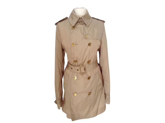 Burberry Trench Coats Bege Poliamida  ref.45819