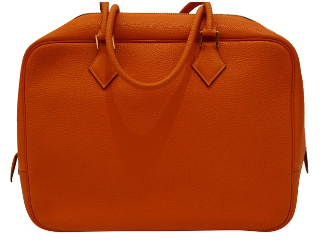 Hermès Plume Orange Leather  ref.45911
