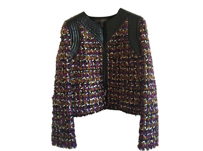 Louis Vuitton nova jaqueta em lã 2016 Coleção Tweed  ref.45937