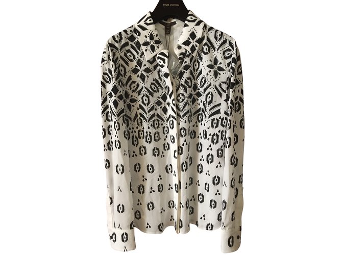 Louis Vuitton chemise 2016 Viscose Blanc  ref.45938