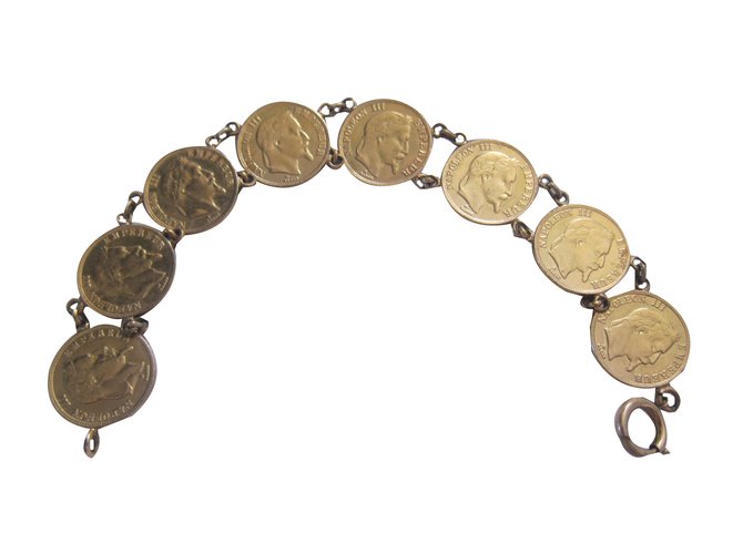 Autre Marque Vintage Bracelet Golden Gold-plated  ref.45968