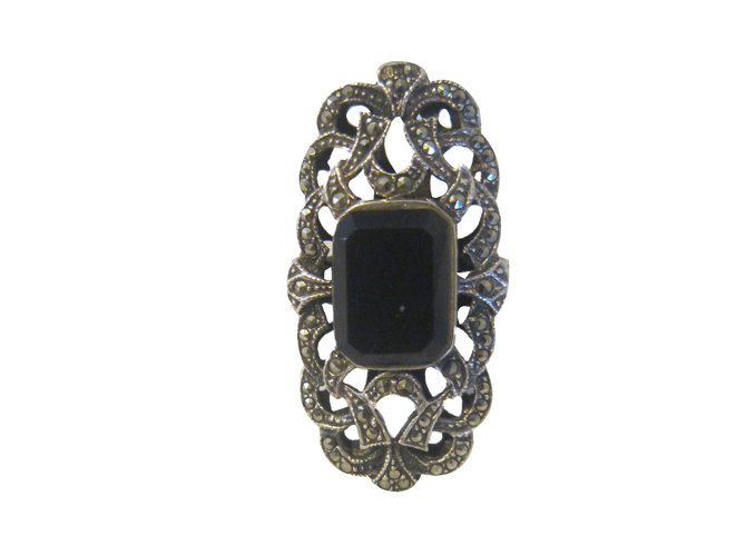Autre Marque Vintage Ring Silvery Silver  ref.45970