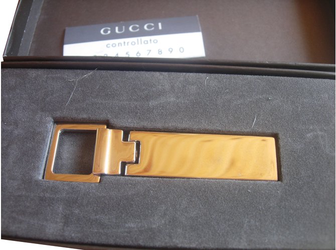 Gucci Schlüsselbund Silber Metall  ref.46021