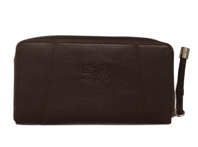 Sonia Rykiel Purses, wallets, cases Dark brown Leather  ref.46036