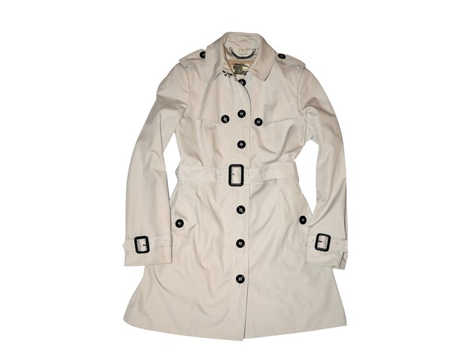 Burberry Trench Coton Beige  ref.46063