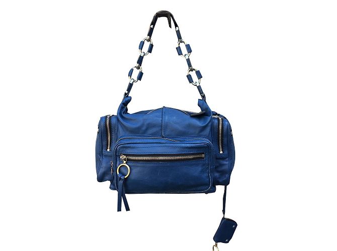 Chloé Borse Blu Pelle