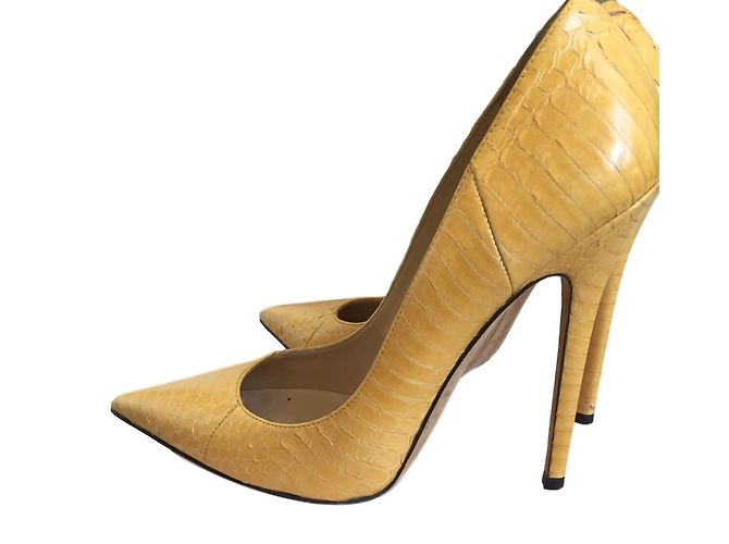 Jimmy Choo Python Pumps Gelb Größe 40