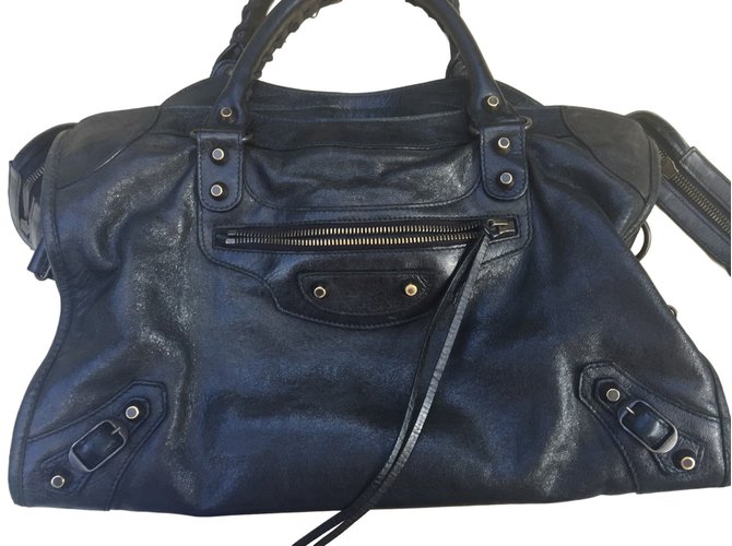 Balenciaga Handbags Black Leather  ref.46080