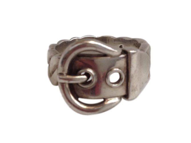 Hermès Anelli Argento Argento