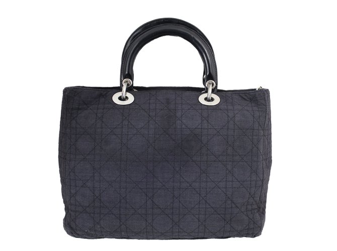 Dior Handbags Dark grey Cloth  ref.46117