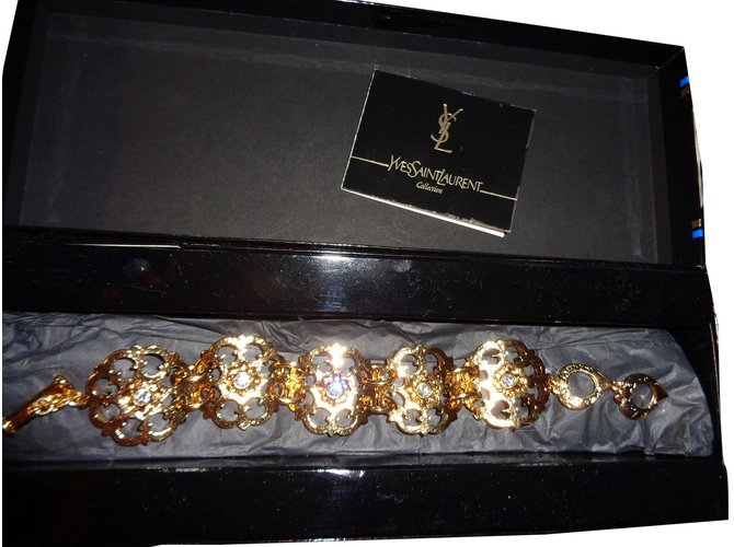 Yves Saint Laurent Bracelets Golden Metal  ref.46150