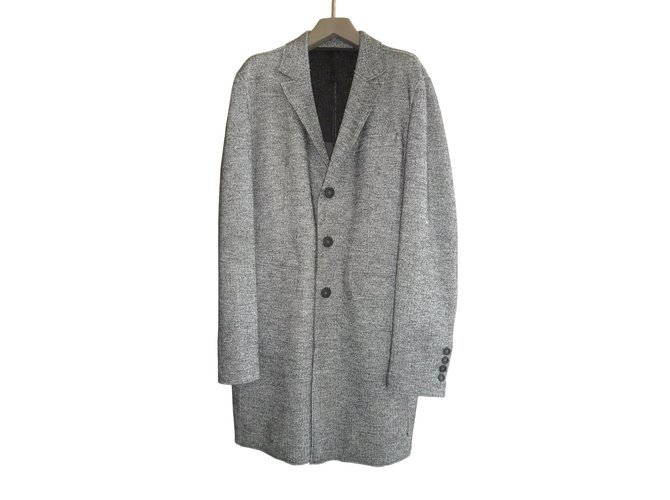Karl Lagerfeld Coat, Outerwear Grey Wool  ref.46153