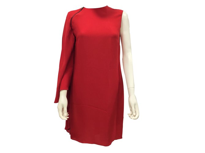 Lanvin Dresses Dark red Silk  ref.46154