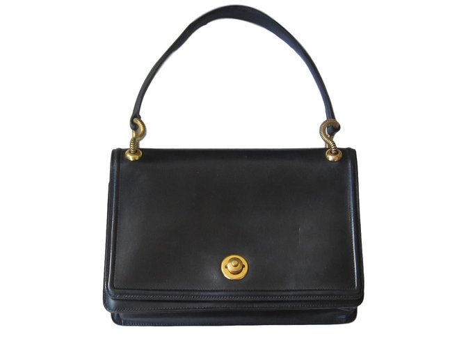 Hermès Clio Handbag Black Leather  ref.46170