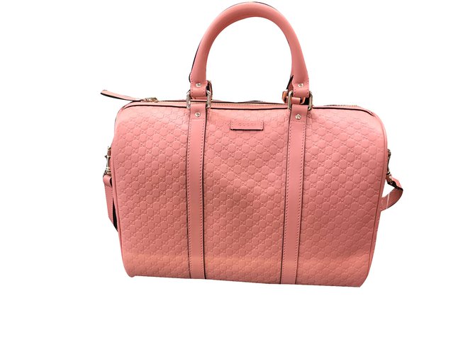 Gucci Bolsa Rosa Couro  ref.46214