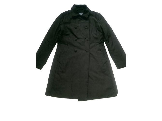 Prada Coats, Outerwear Grey Silk  ref.46245