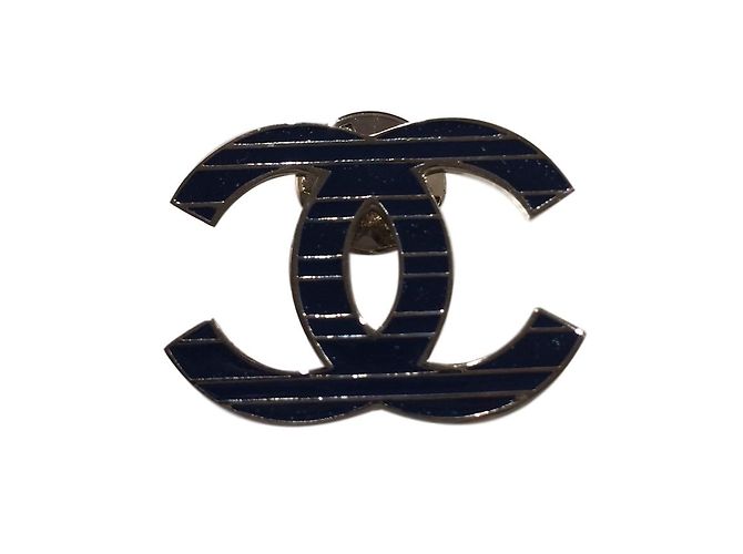 Chanel Pins e spille Blu navy Metallo