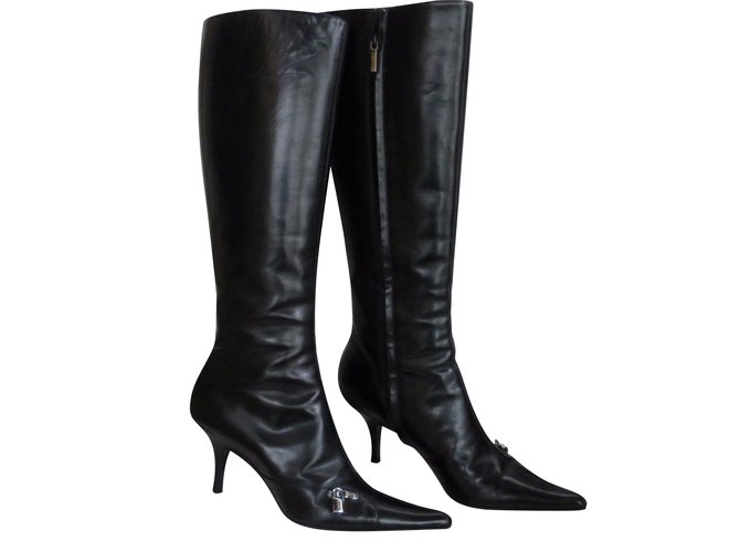 dior leather boots