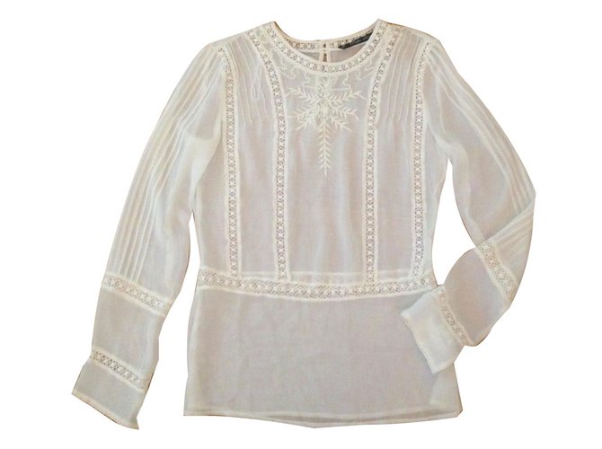 zara cotton blouse
