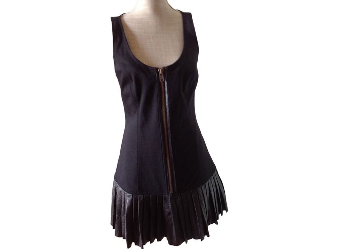 Catherine Malandrino Dresses Black Cotton  ref.46460