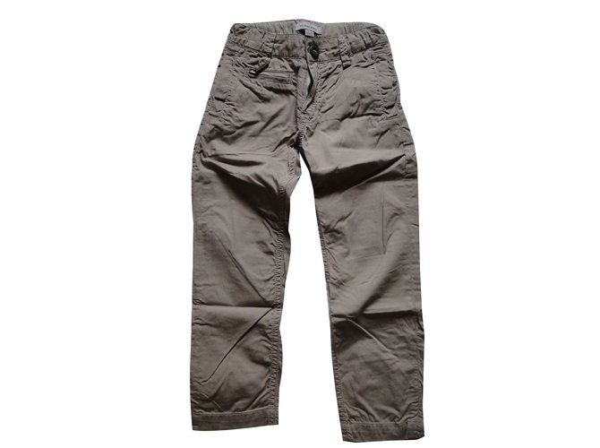 Burberry Pants Beige Cotton  ref.46468