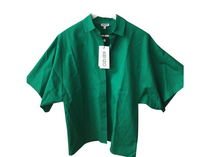 Kenzo Tops Verde Algodón  ref.46520