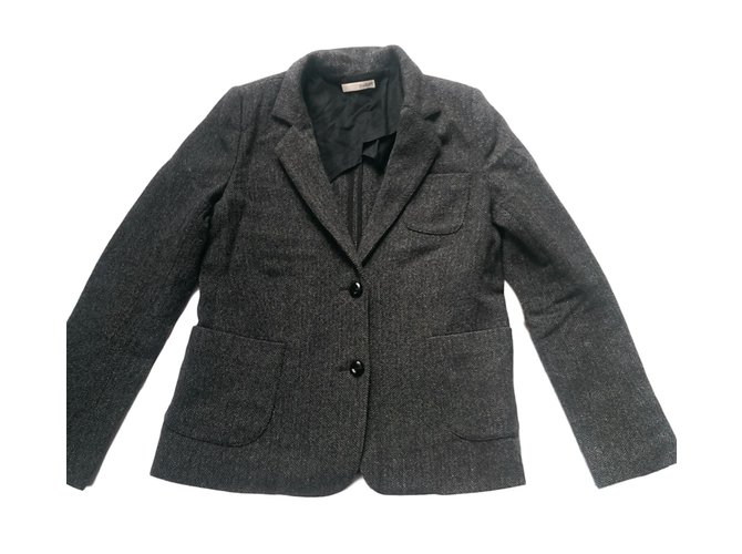 Bash Jackets Grey Wool Polyamide  ref.46534