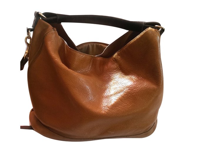 Massimo Dutti Handbags Brown Leather  ref.46549