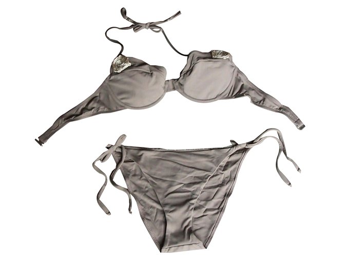 Kenzo Swimwear Khaki Taupe Elastane Polyamide  ref.46573