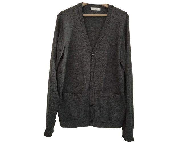 Sandro Sweaters Grey Wool  ref.46622