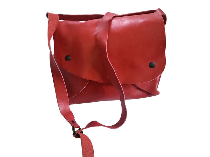 Autre Marque FFIL Handbag Coral Leather  ref.46658