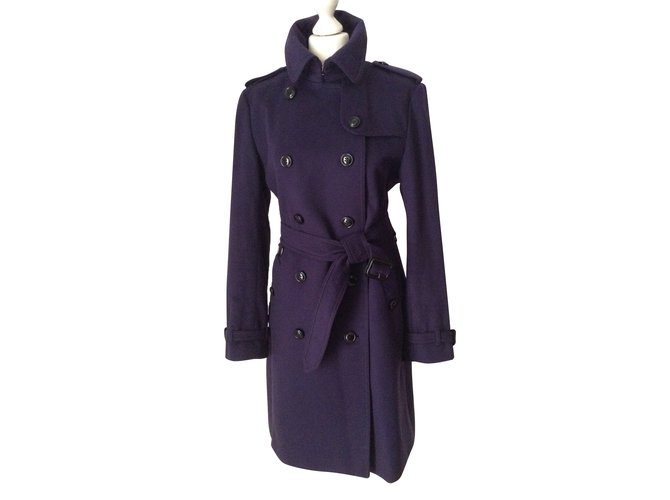 Burberry Kensington Purple Wool  ref.46698