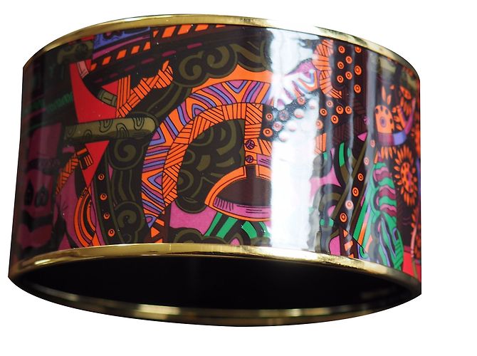 Hermès Braccialetto Multicolore Placcato in oro