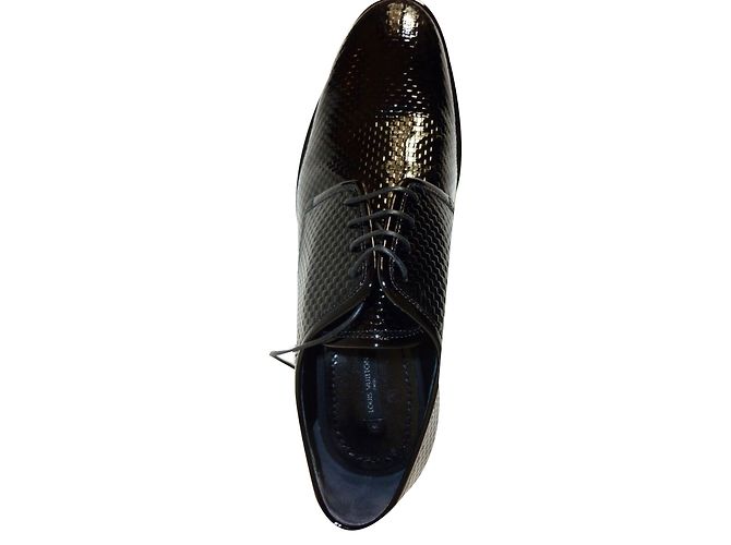 Louis Vuitton Merletti Nero Pelle verniciata