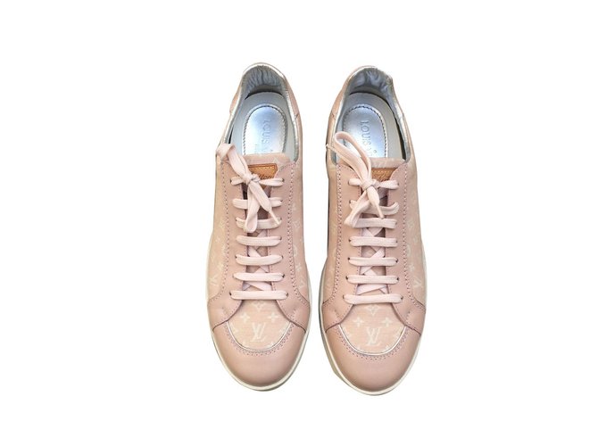 Louis Vuitton Sneakers Pink Cloth  ref.46789