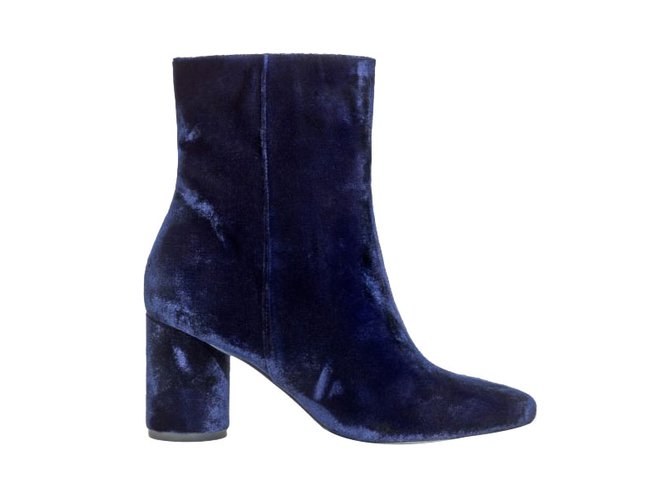 \u0026 Other Stories Botines en terciopelo Azul marino ref.46796 - Joli Closet