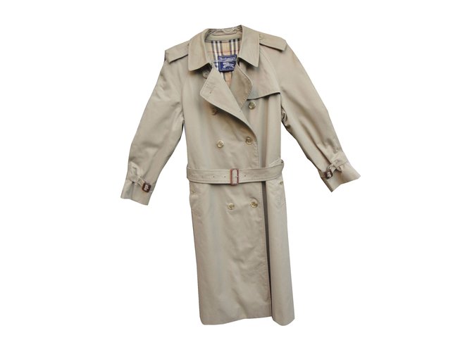 Burberry Trench coats Beige Cotton Polyester  ref.46798