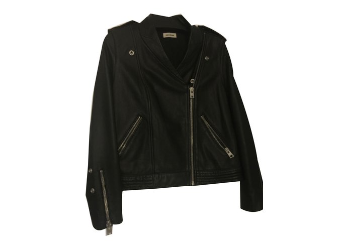 Zadig & Voltaire Jacket Black Leather  ref.46813