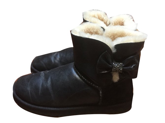 ugg cuir noir ugg cuir noir