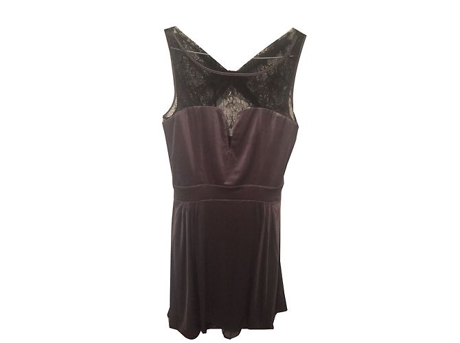 Guess Kleid aus Spitze Grau Größe S