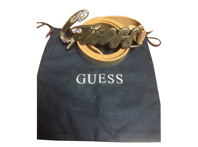 Guess Belt Grey Leather  ref.46859